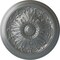 Ekena Millwork Vienna Ceiling Medallion (Fits Canopies up to 3 1/4"), Hand-Painted Platinum, 16 7/8"OD x 5/8"P CM17VIPLS - alternate 1